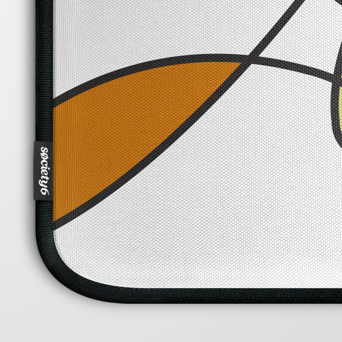 Mid Century Modern Abstract Design Laptop Sleeve Gallery Image 3