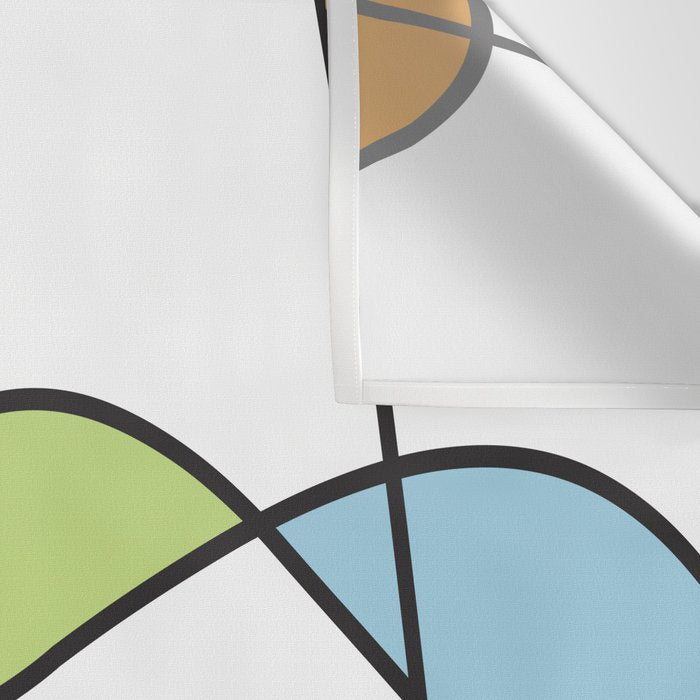 Mid Century Modern Abstract Design Wall Tapestry Gallery Image 3