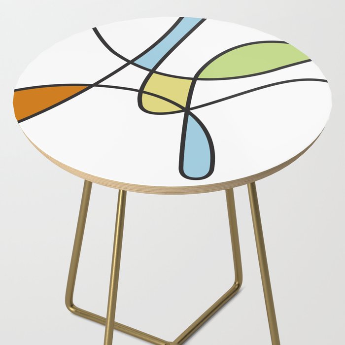 Mid Century Modern Abstract Design Side Table Gallery Image 2