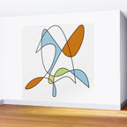 Mid Century Modern Abstract Design Wall Mural Gallery Image 2