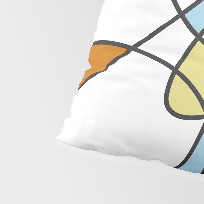 Mid Century Modern Abstract Design Pillow Sham Gallery Image 4