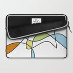 Mid Century Modern Abstract Design Laptop Sleeve Gallery Image 2