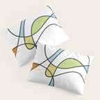 Mid Century Modern Abstract Design Pillow Sham Gallery Image 3