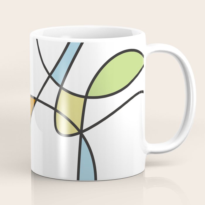Mid Century Modern Abstract Design Coffee Mug