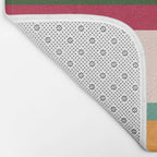 Vintage Striped Beach Pattern Bath Mat Gallery Image 2