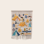 Camping Kit - Orange & Blue Wall Hanging Gallery Image 1