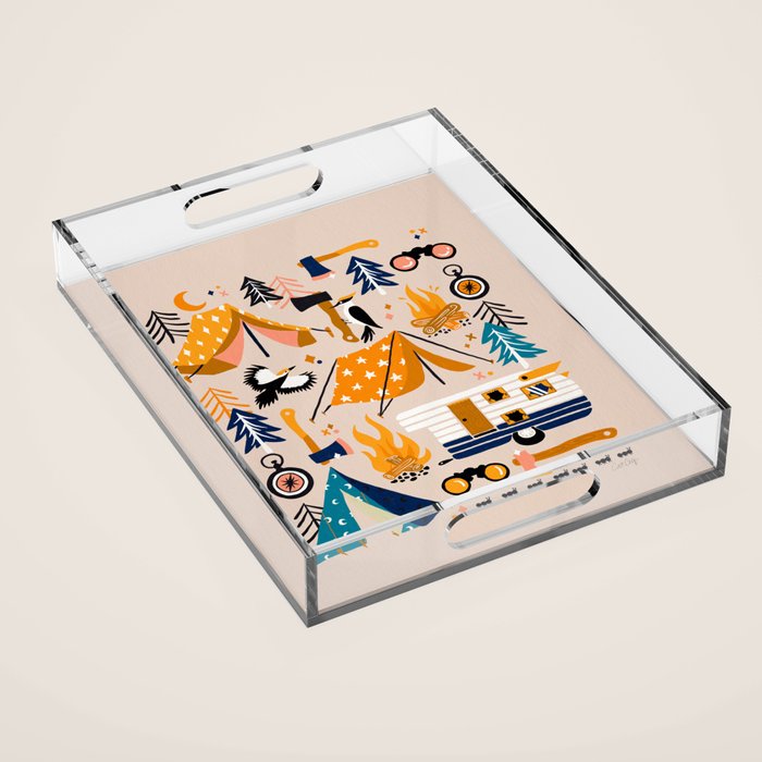 Camping Kit - Orange & Blue Acrylic Tray Gallery Image 1