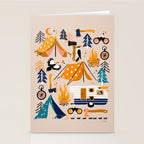 Camping Kit - Orange & Blue Stationery Card Gallery Image 2