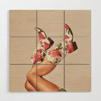 These Boots - Floral Wood Wall Art Gallery Image 1