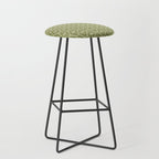 Mint Green 1970s Inspired Retro Geometric Pattern Stool Gallery Image 1