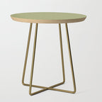 Mint Green 1970s Inspired Retro Geometric Pattern Side Table Gallery Image 1