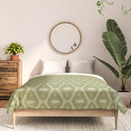 Mint Green 1970s Inspired Retro Geometric Pattern Comforter Gallery Image 3