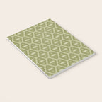 Mint Green 1970s Inspired Retro Geometric Pattern Notebook Gallery Image 3