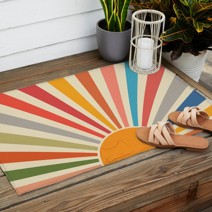 Cat Landscape 46 Outdoor Rug Gallery Image 2