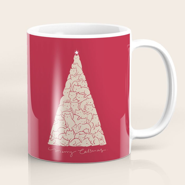 Cat Landscape 169: Merry Catsmas Coffee Mug Gallery Image 1