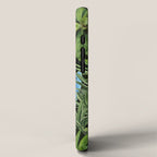 Tropical Blues Watercolor Parrots In The Canopy iPhone Case Gallery Image 2