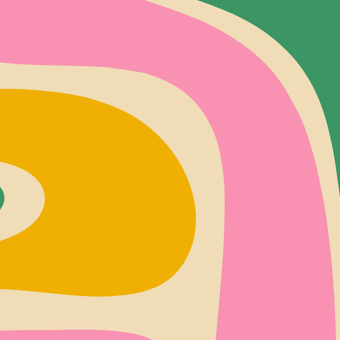 Retro Copacetic Abstract Yellow Pink Green Coffee Mug Gallery Image 2