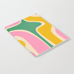 Retro Copacetic Abstract Yellow Pink Green Notebook Gallery Image 2