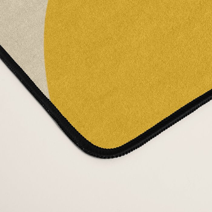 Retro Copacetic Abstract Yellow Pink Green Desk Mat Gallery Image 4