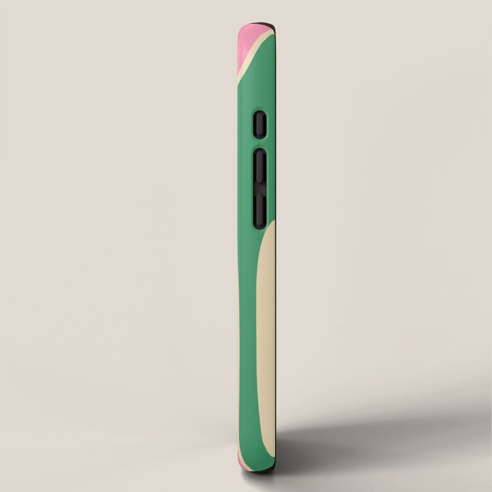 Retro Copacetic Abstract Yellow Pink Green iPhone Case Gallery Image 2