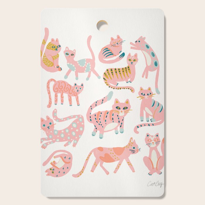 KittyKats - Pink Palette Cutting Board Gallery Image 1