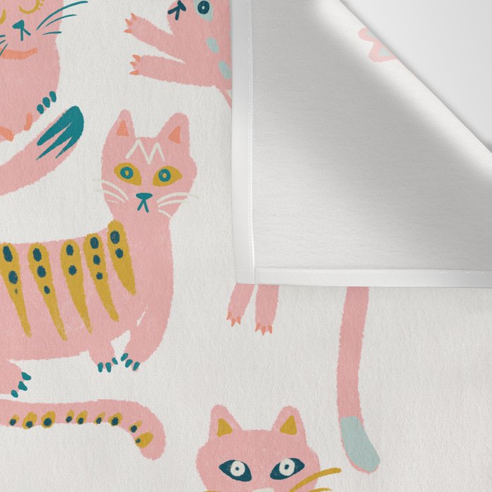 KittyKats - Pink Palette Wall Tapestry Gallery Image 3