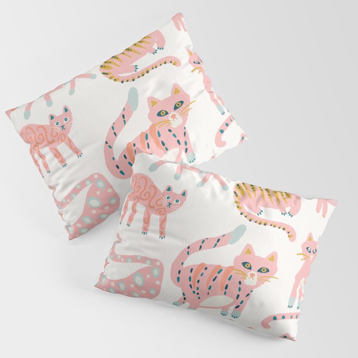 KittyKats - Pink Palette Pillow Sham Gallery Image 3