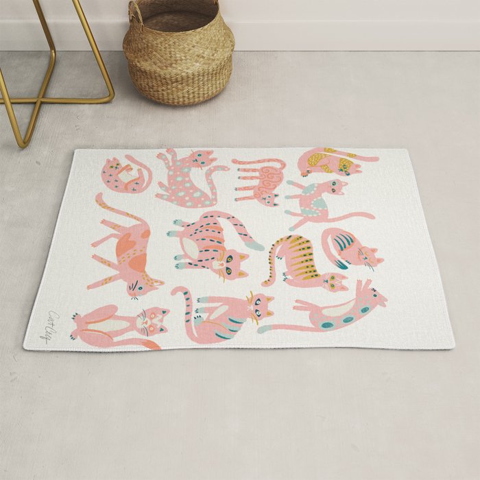 KittyKats - Pink Palette Rug Gallery Image 1