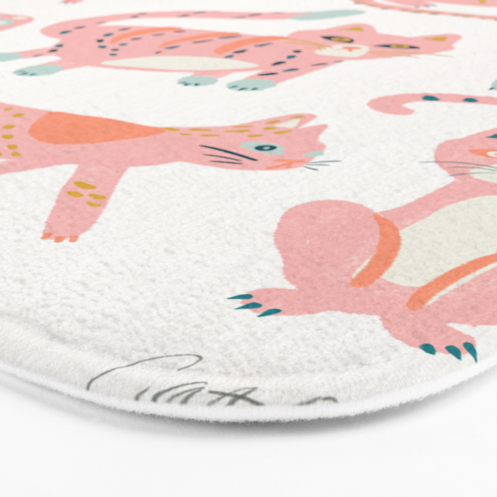 KittyKats - Pink Palette Bath Mat Gallery Image 3