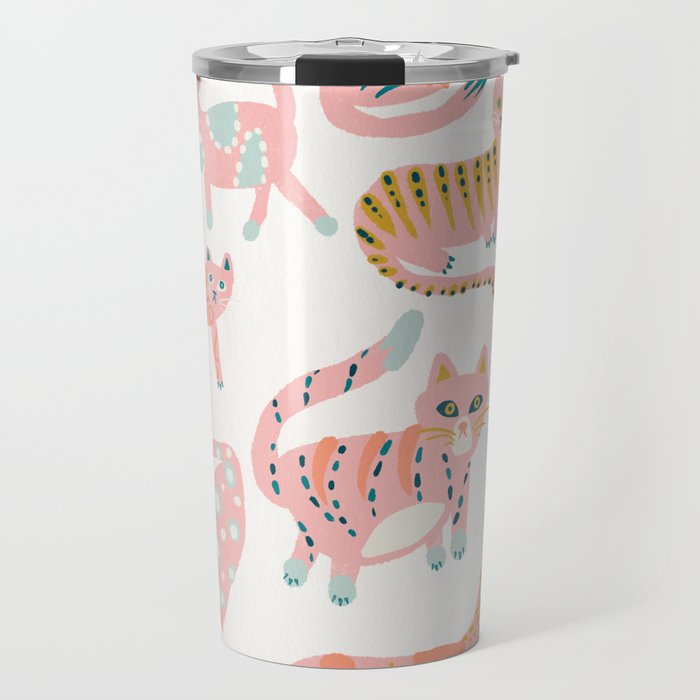 KittyKats - Pink Palette Travel Mug Gallery Image 1