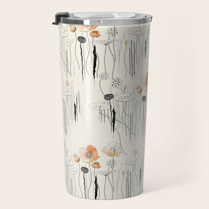 Coral Watercress Pond Travel Mug Gallery Image 3