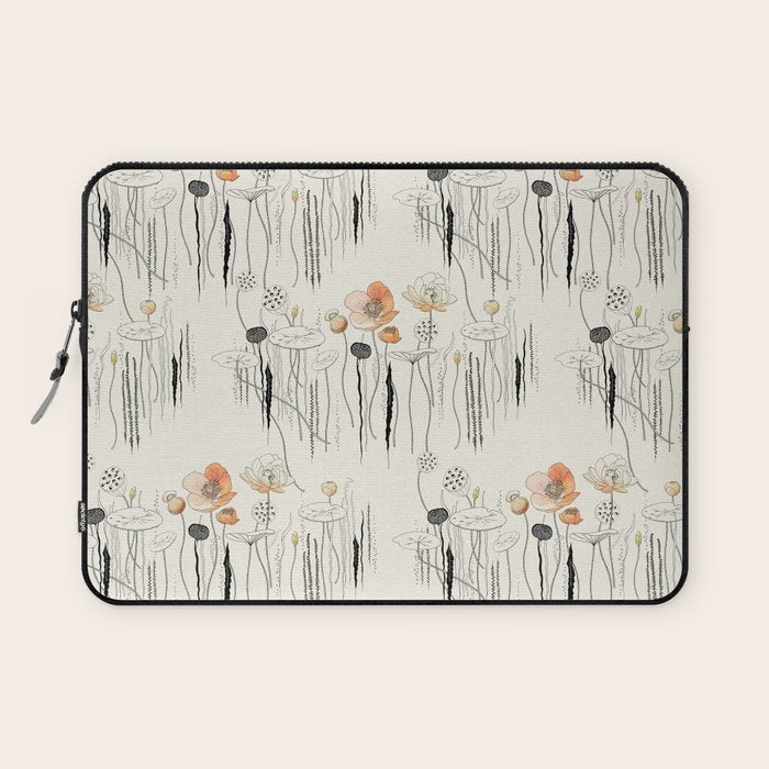 Coral Watercress Pond Laptop Sleeve Gallery Image 1