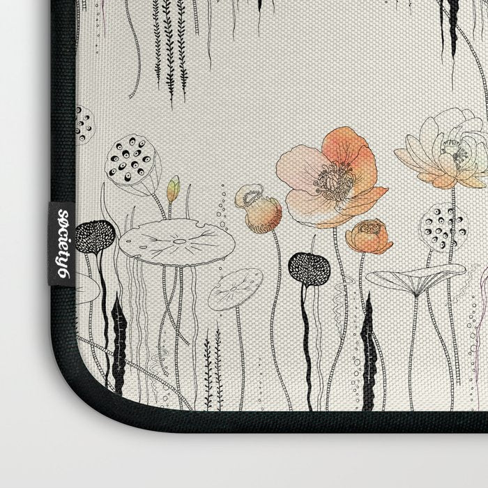 Coral Watercress Pond Laptop Sleeve Gallery Image 3