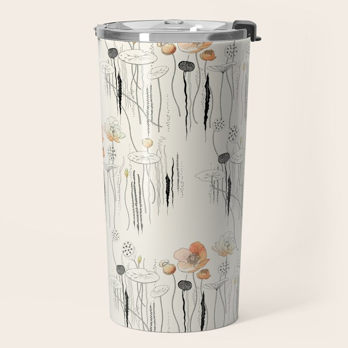 Coral Watercress Pond Travel Mug Gallery Image 2