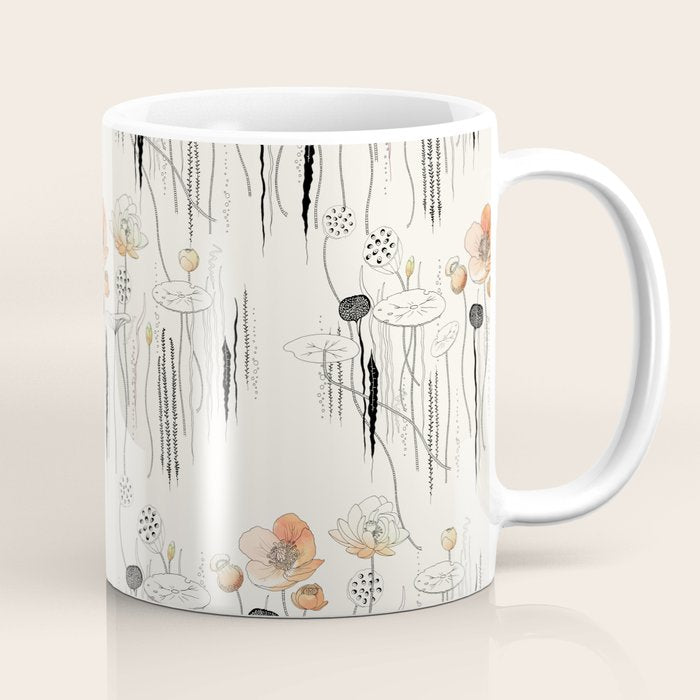 Coral Watercress Pond Coffee Mug Gallery Image 1