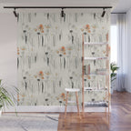 Coral Watercress Pond Wall Mural Gallery Image 1