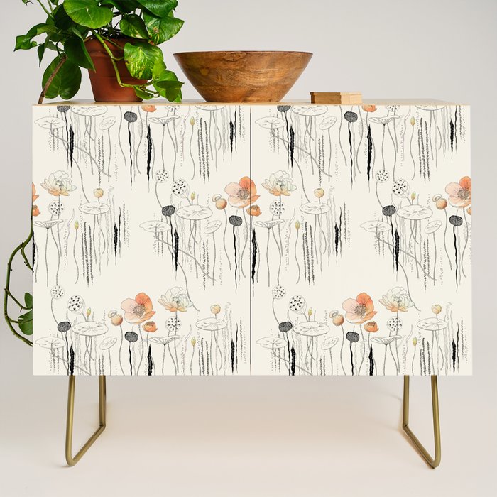 Coral Watercress Pond Credenza Gallery Image 1