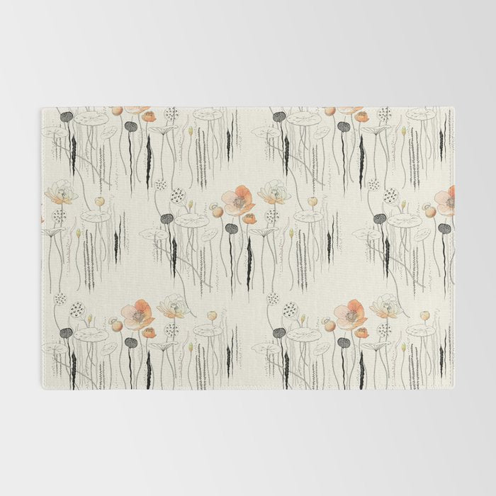 Coral Watercress Pond Rug Gallery Image 2