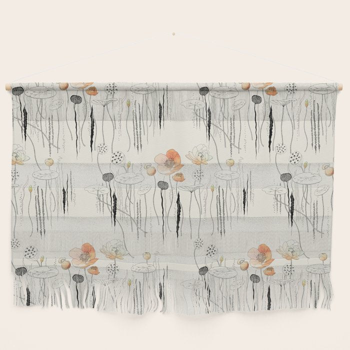 Coral Watercress Pond Wall Hanging Gallery Image 1