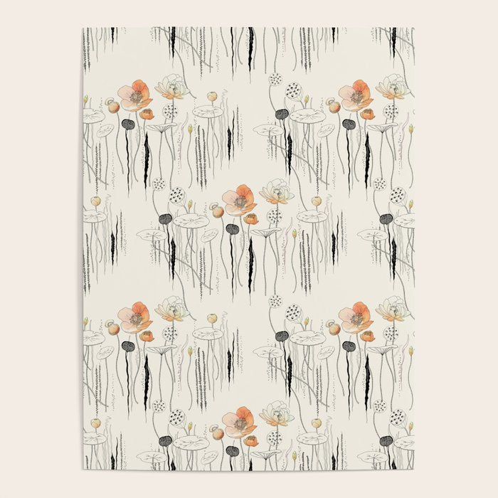 Coral Watercress Pond Poster Gallery Image 4