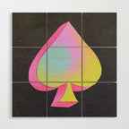 Iridescent Spade Wood Wall Art Gallery Image 1