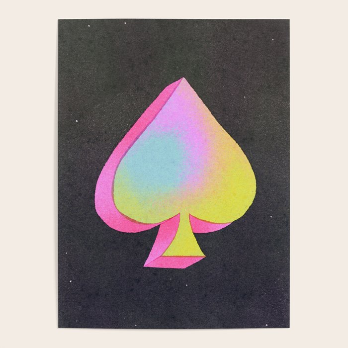 Iridescent Spade Poster Gallery Image 4