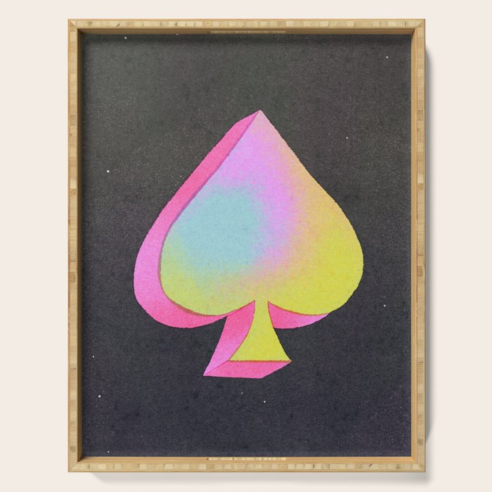 Iridescent Spade Serving Tray Gallery Image 1