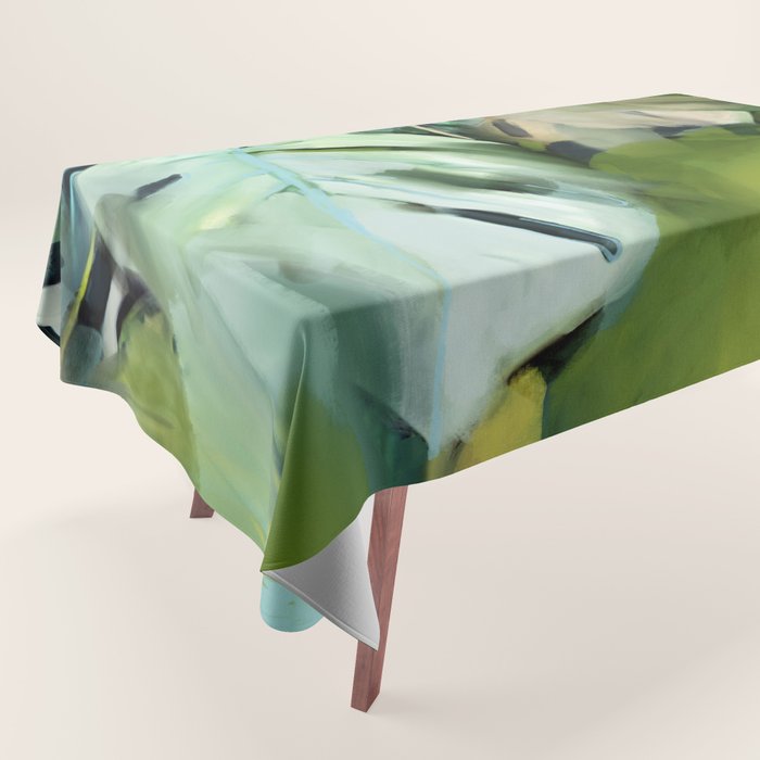 Jungle Abstract Leaves Tablecloth Gallery Image 1