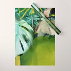 Jungle Abstract Leaves Wrapping Paper Gallery Image 1