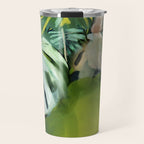 Jungle Abstract Leaves Travel Mug Gallery Image 1