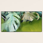 Jungle Abstract Leaves Desk Mat Gallery Image 3