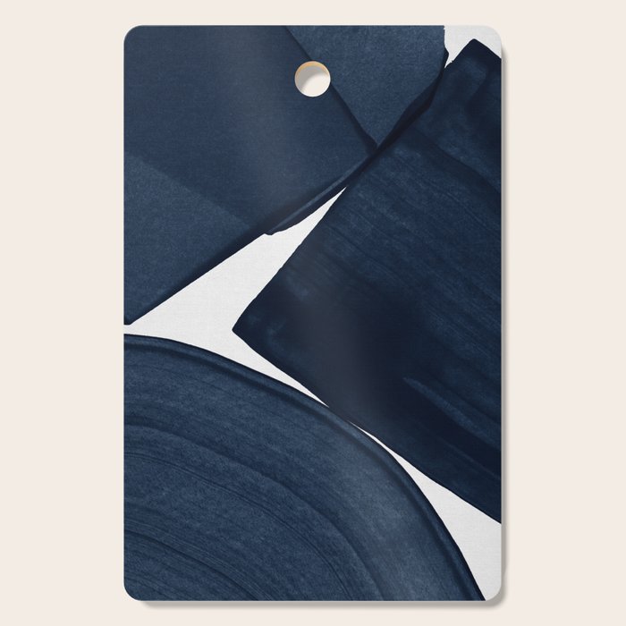 Minimalist Painting Blue II, Modern Abstract Cutting Board Gallery Image 1