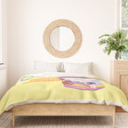 Emo Cancer in Calming Yellow | Zodiac Series Duvet Cover Gallery Image 3