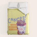 Emo Cancer in Calming Yellow | Zodiac Series Duvet Cover Gallery Image 6